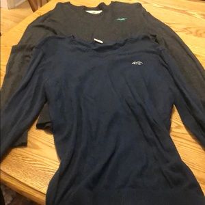 Two hollister v-neck sweaters